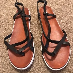 MIA Sandals, worn once outside, didn’t like fit.